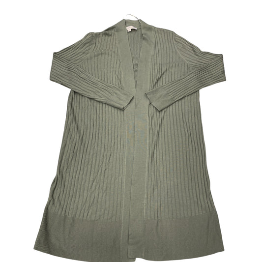 Sweater Cardigan By Loft In Green, Size:L