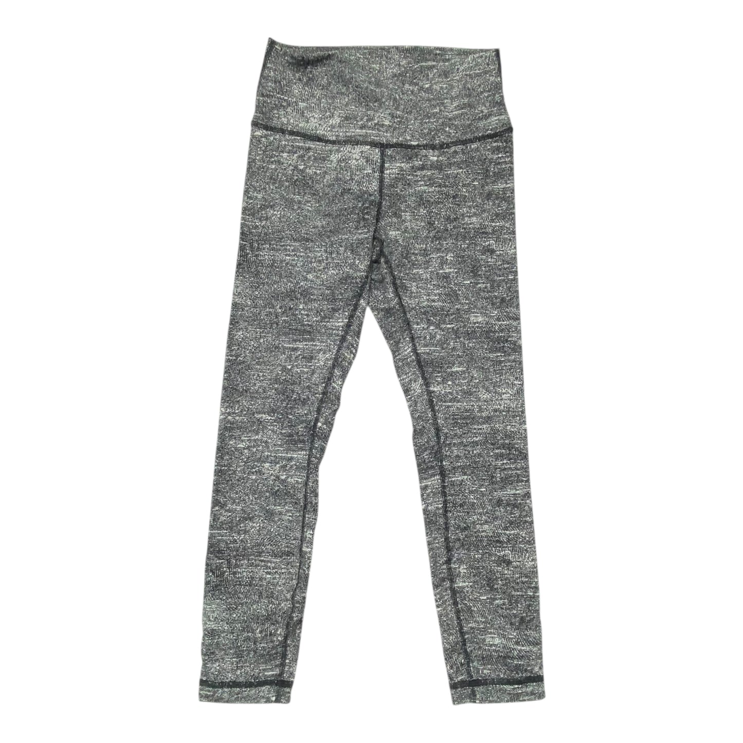 Athletic Leggings By Lululemon In Black & Grey, Size:8