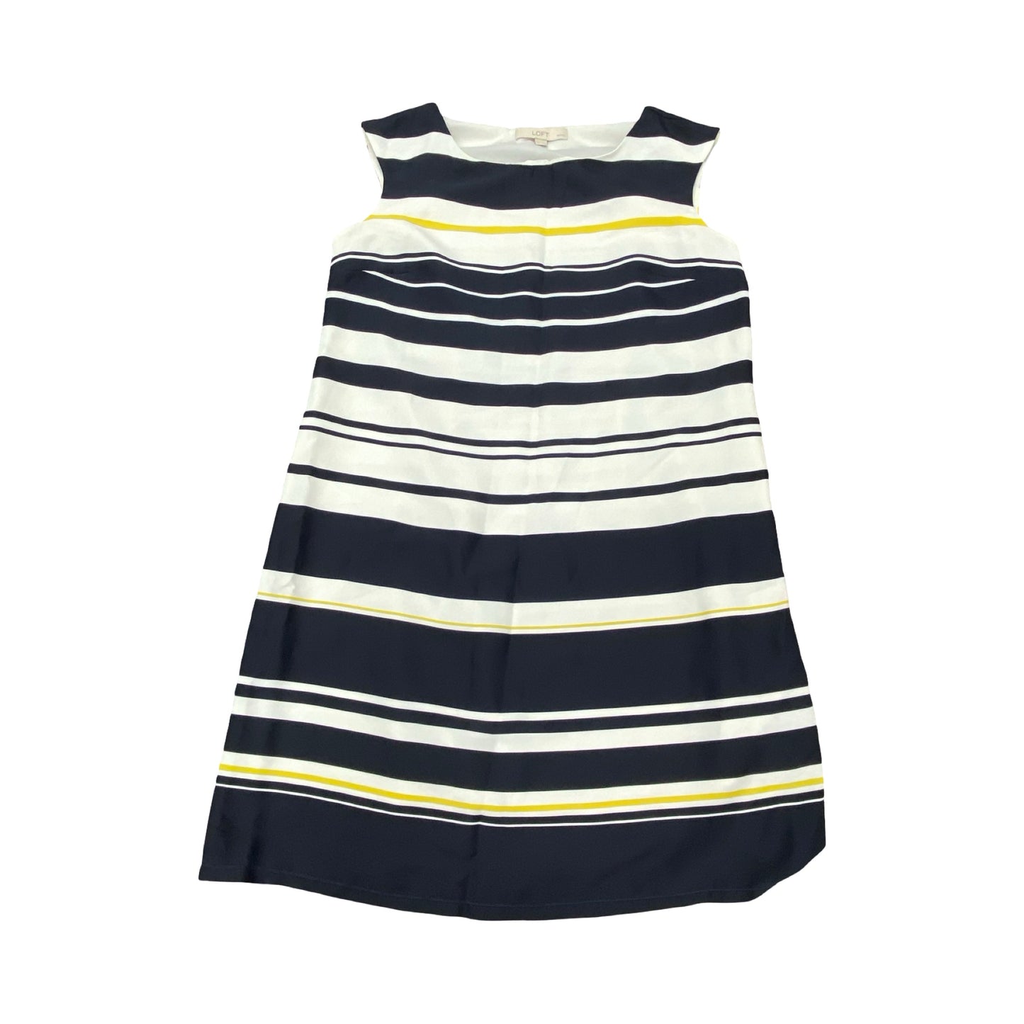 Dress Party Midi By Loft In Striped Pattern, Size:12P