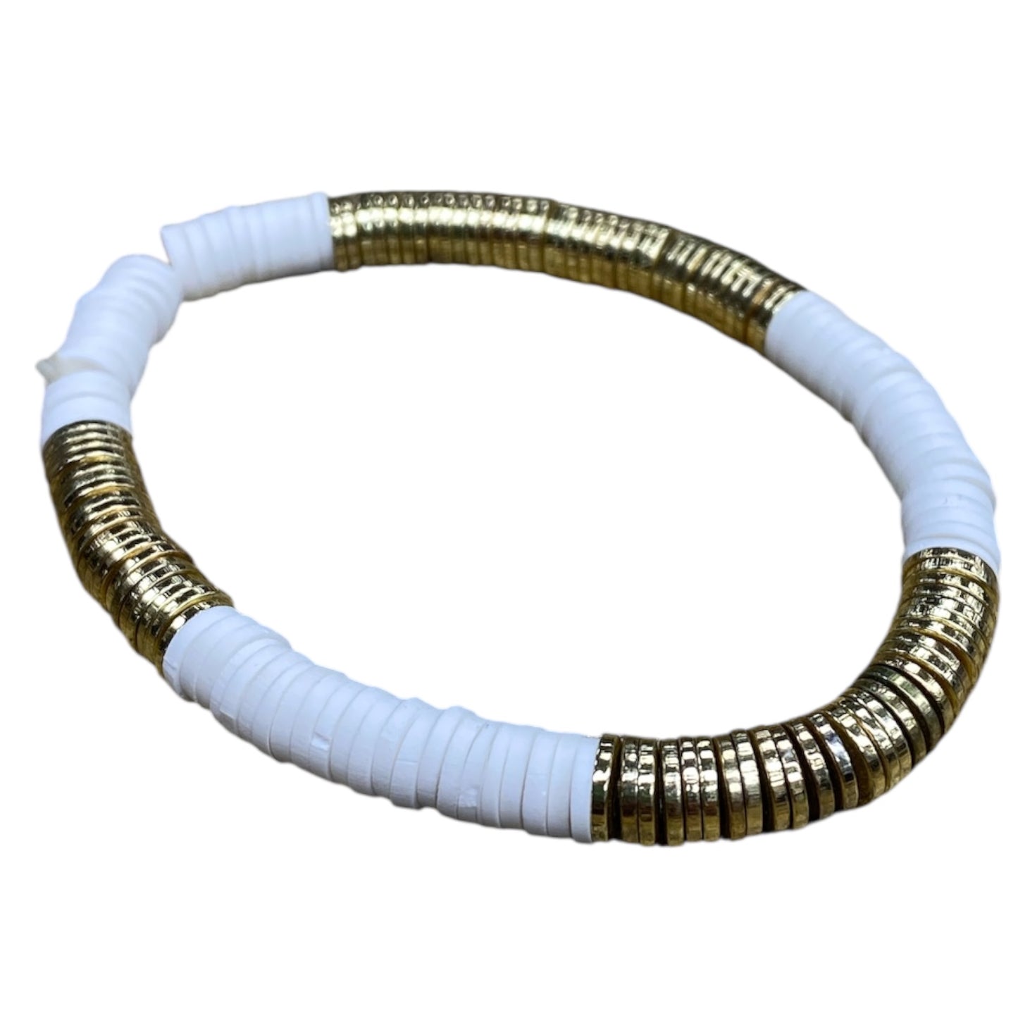 Bracelet Set By Cmc In Gold & White, Size:02 Piece Set