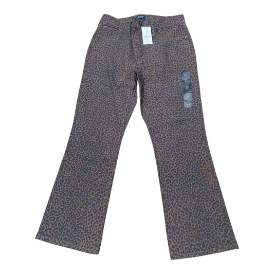 Pants Cropped By J. Crew In Animal Print, Size:4