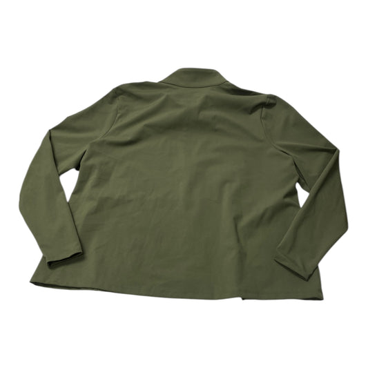 Athletic Top Ls Collar By Under Armour In Green, Size:2X