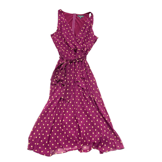Dress Casual Maxi By Lauren By Ralph Lauren In Purple, Size:16