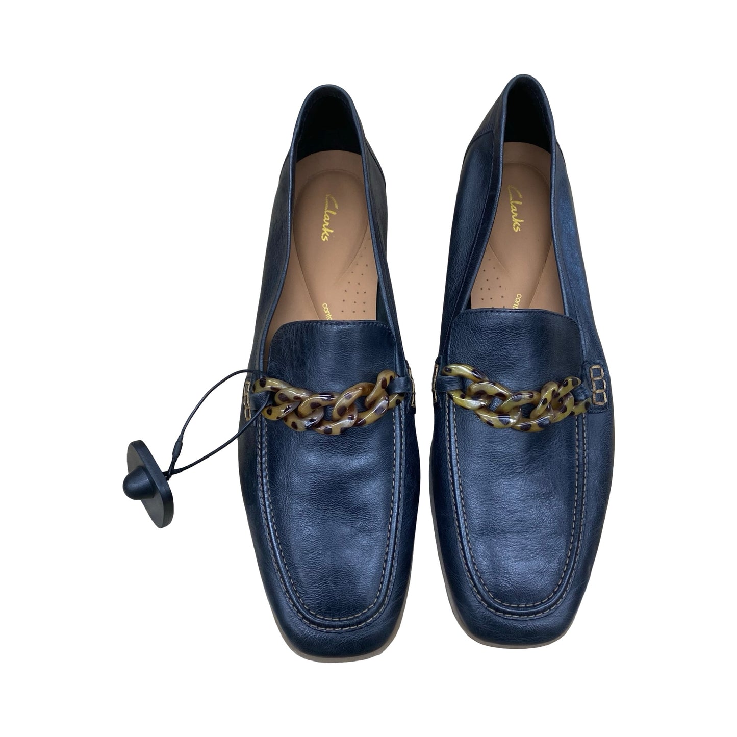 Shoes Flats By Clarks In Black, Size:11