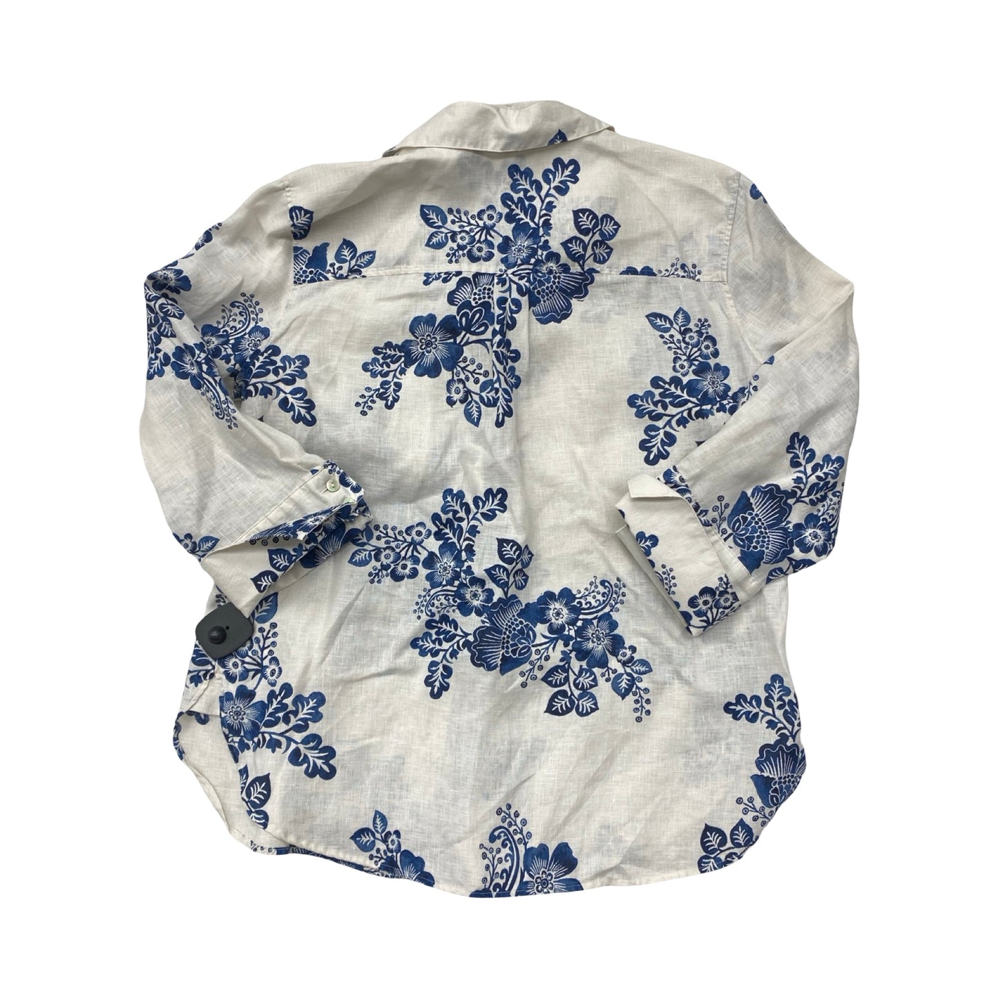 Top Ls By Chicos In Blue & White, Size:10