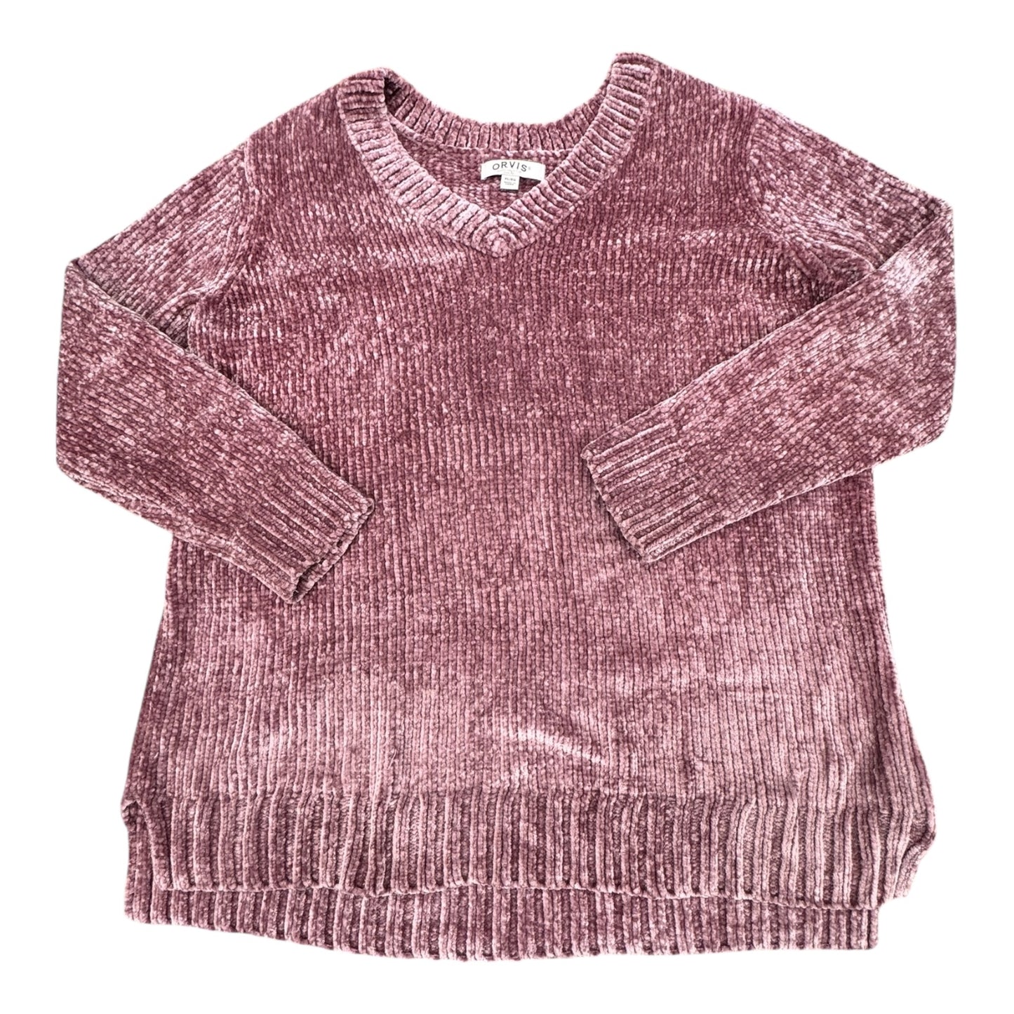 Sweater By Orvis In Purple, Size:Xl