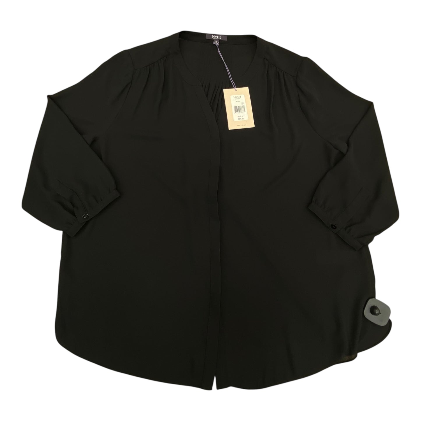Top Ls By Not Your Daughters Jeans In Black, Size:L