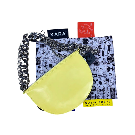 Handbag Designer By KARA In Yellow, Size:Small
