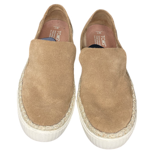 Shoes Flats By Toms In Brown, Size:7