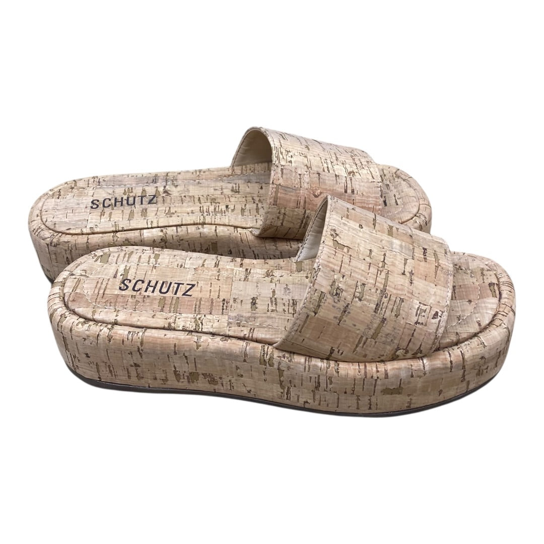 Shoes Flats By Schutz In Tan, Size:6