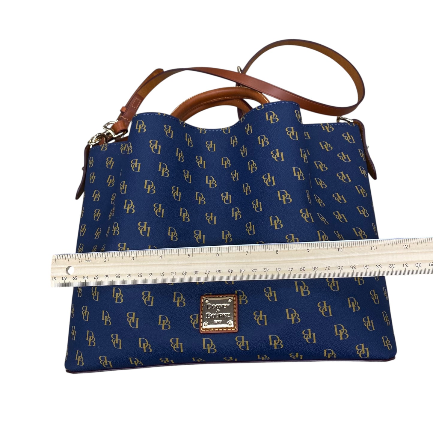 Handbag Designer By Dooney And Bourke In Navy, Size:Medium