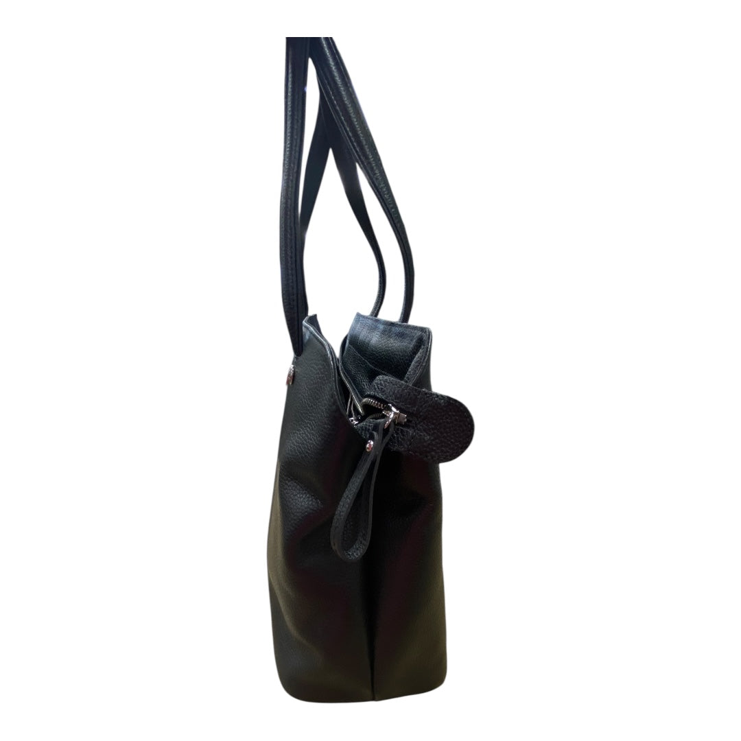 Handbag Designer By Longchamp In Black, Size:Large
