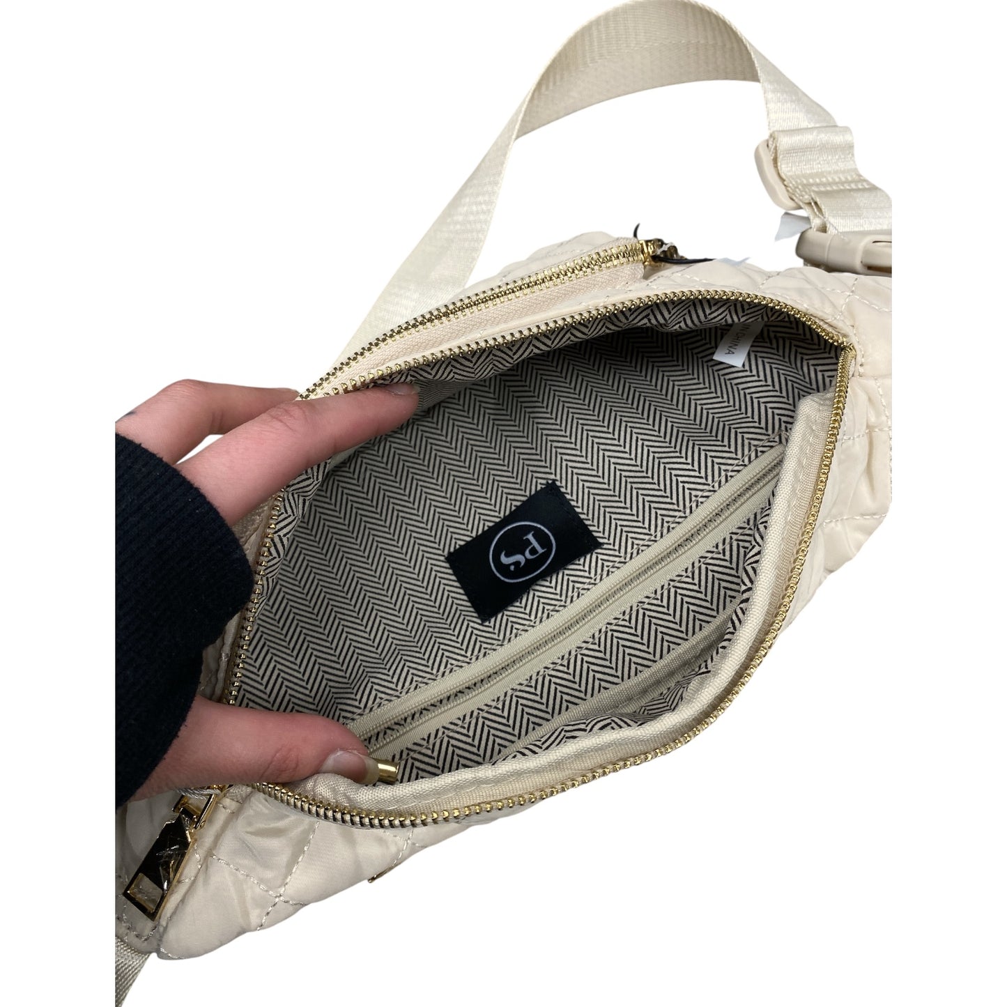Belt Bag By Cure In Cream, Size:Small