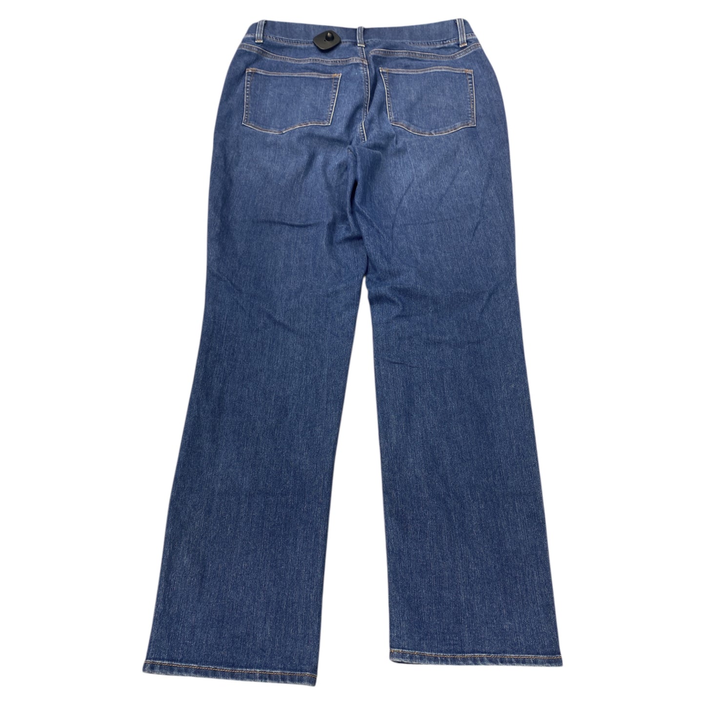 Jeans Straight By Talbots In Blue Denim, Size:12