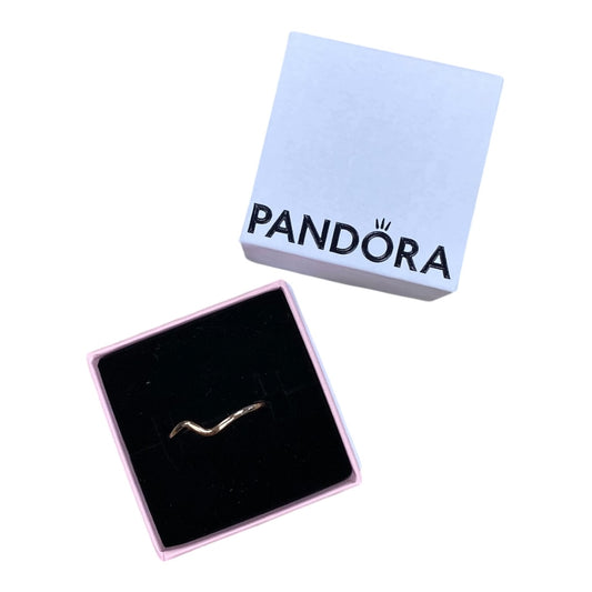 Ring Band By Pandora In Rose Gold, Size:8.5