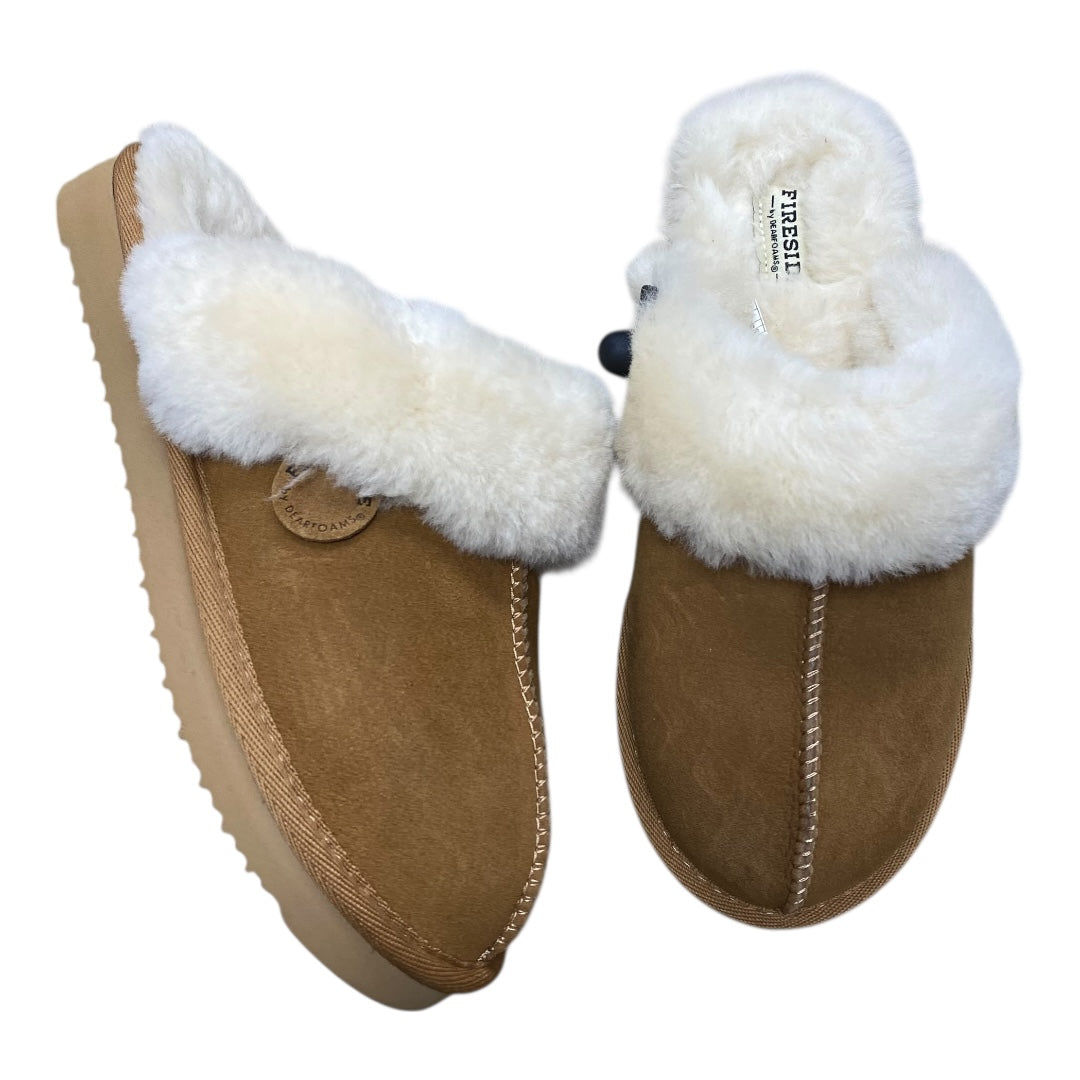 Slippers By Cmc In Brown, Size:7.5