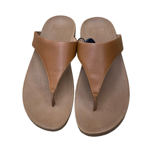 Sandals Heels Wedge By Fitflop In Brown, Size:8