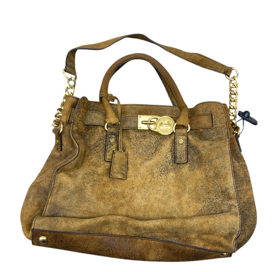 Handbag Designer By Michael Kors In Brown, Size:Medium