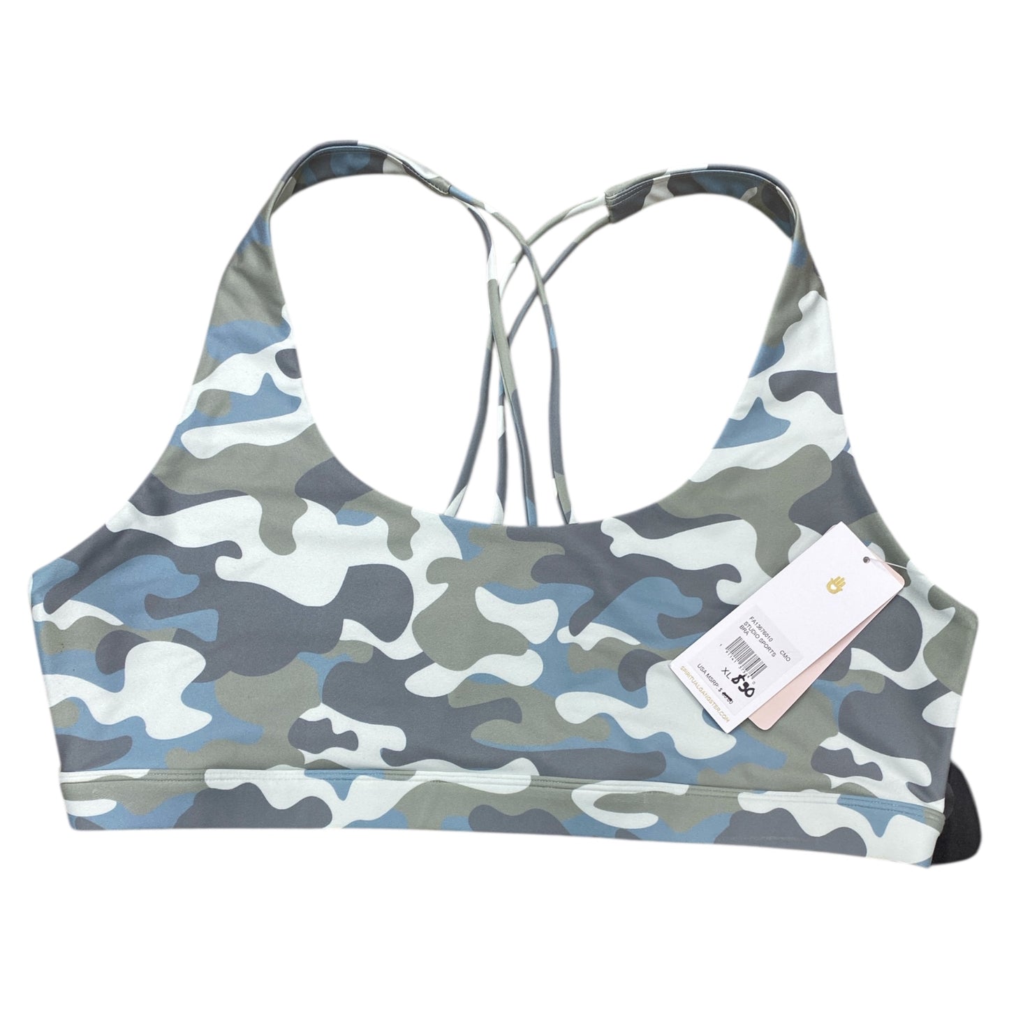 Athletic Bra By Spiritual Gangster In Camouflage Print, Size:Xl
