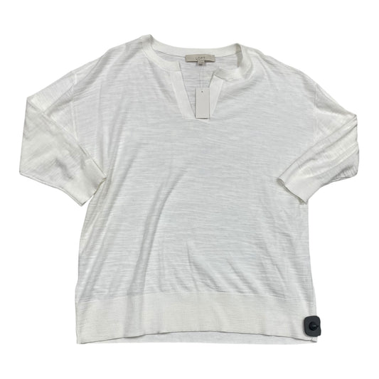 Sweater By Loft In White, Size:Xs