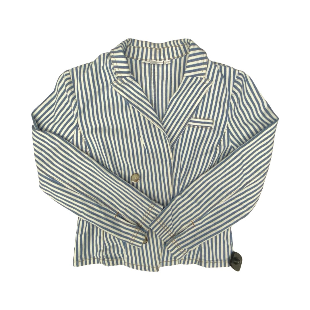 Blazer By Chicos In Blue & White, Size:0