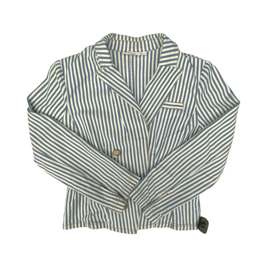 Blazer By Chicos In Blue & White, Size:0