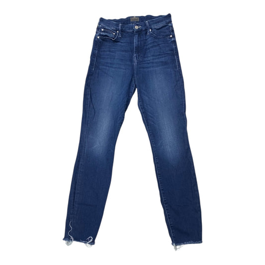 Jeans Skinny By Mother In Blue Denim, Size:6