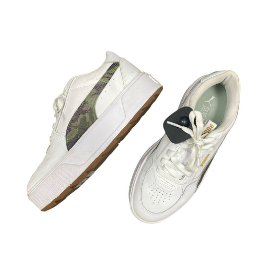 Shoes Athletic By Puma In Green & White, Size:7