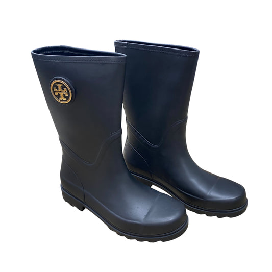 Boots Designer By Tory Burch In Black, Size:9
