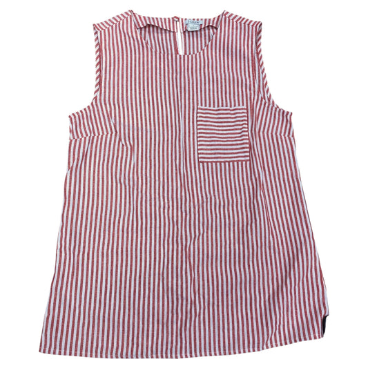 Top Sleeveless By J. Crew In Striped Pattern, Size:2