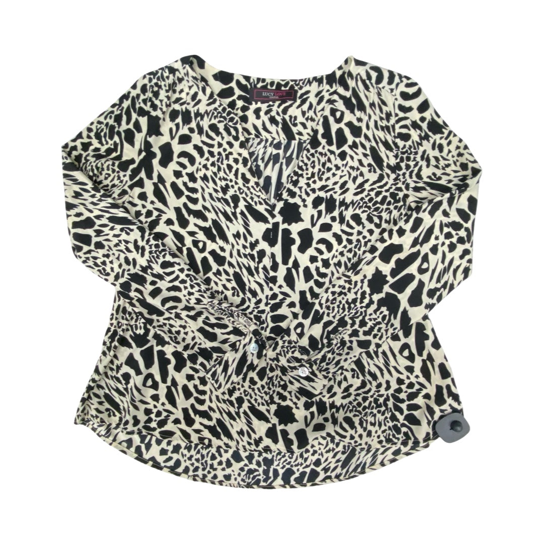 Top Ls By Cmc In Black & Cream, Size:S
