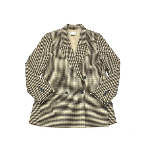 Blazer By Rebecca Taylor In Brown & Cream, Size:14