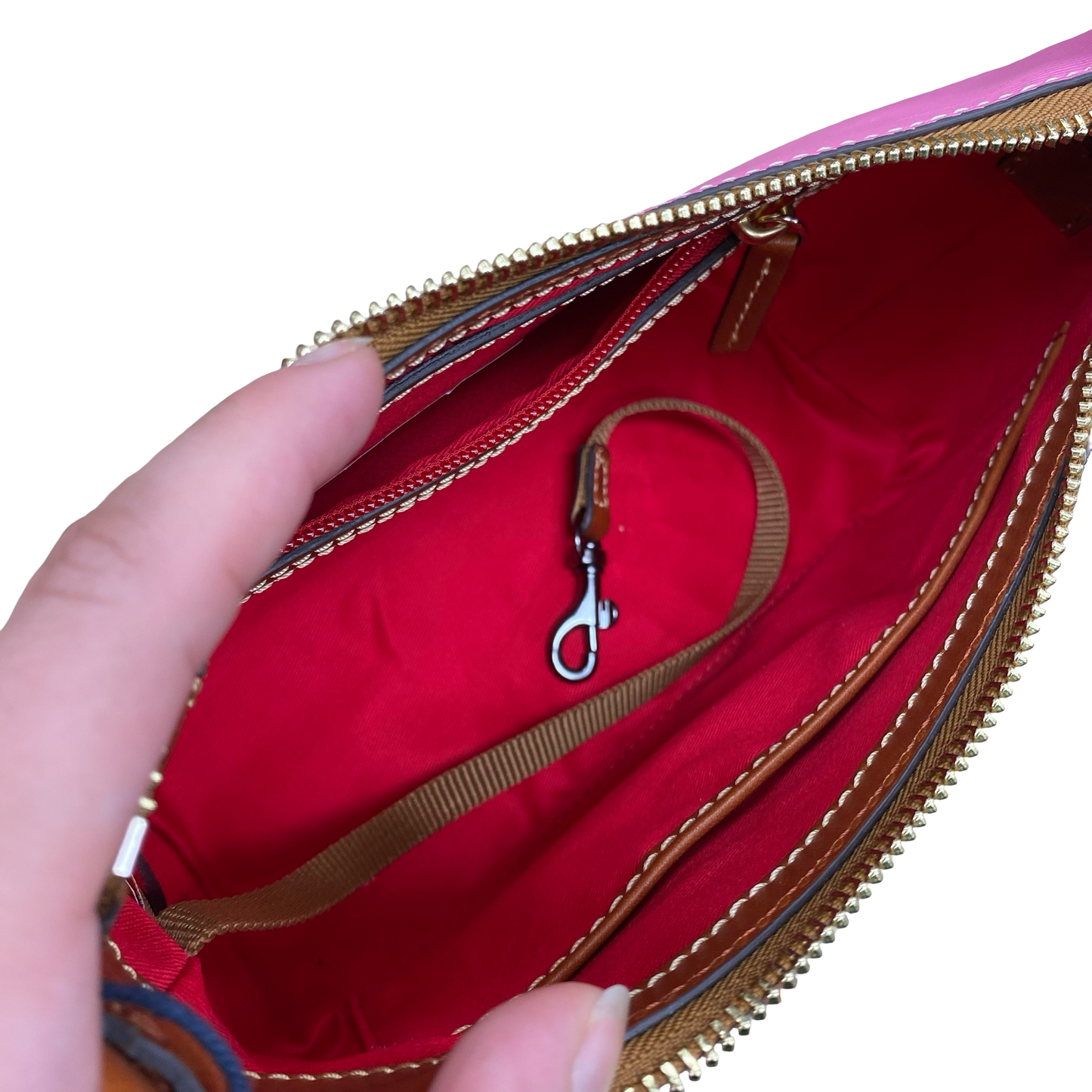 Handbag Designer By Dooney And Bourke In Pink, Size:Small