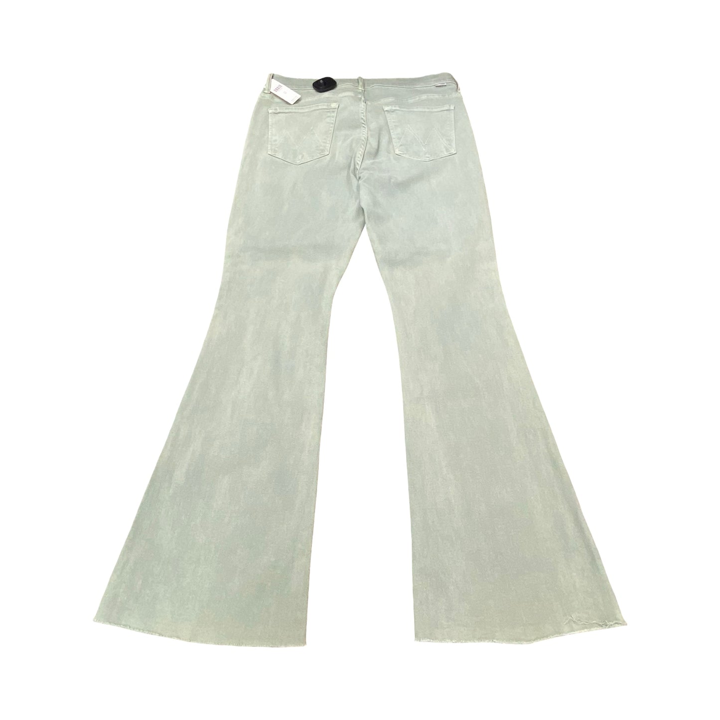 Jeans Flared By Mother In Green, Size:16