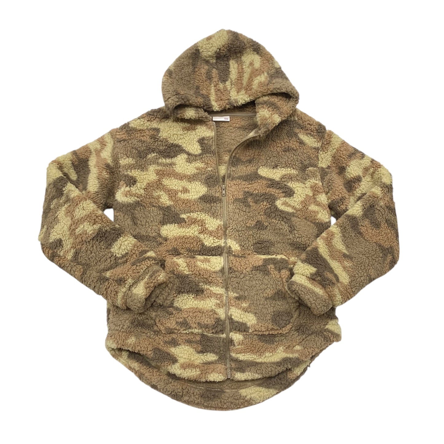Jacket Fleece By So In Camouflage Print, Size:M