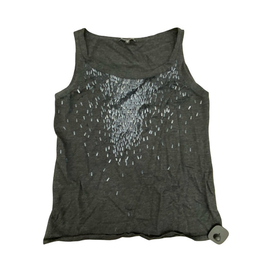 Top Sleeveless Designer By Eileen Fisher In Black & Grey, Size:M