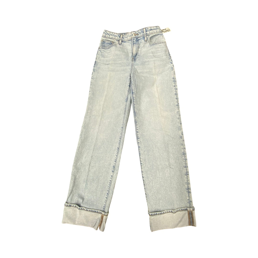 Jeans Straight By Express In Blue Denim, Size:2