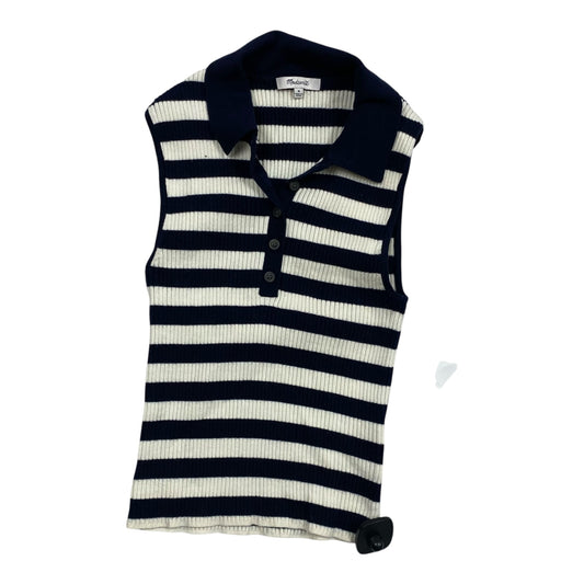 Top Sleeveless By Madewell In Striped Pattern, Size:M