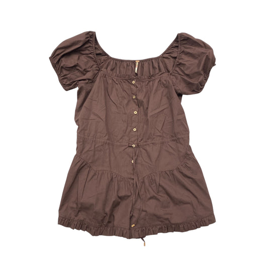 Romper By Free People In Brown, Size:L