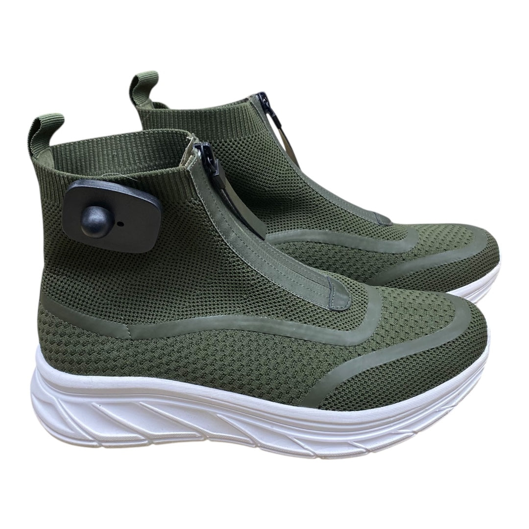 Shoes Sneakers By J Slides In Green, Size:9