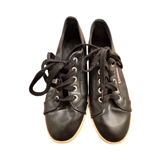 Shoes Sneakers By Superga In Black, Size:6.5