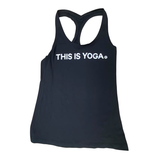 Athletic Tank Top By Lululemon In Black, Size:M