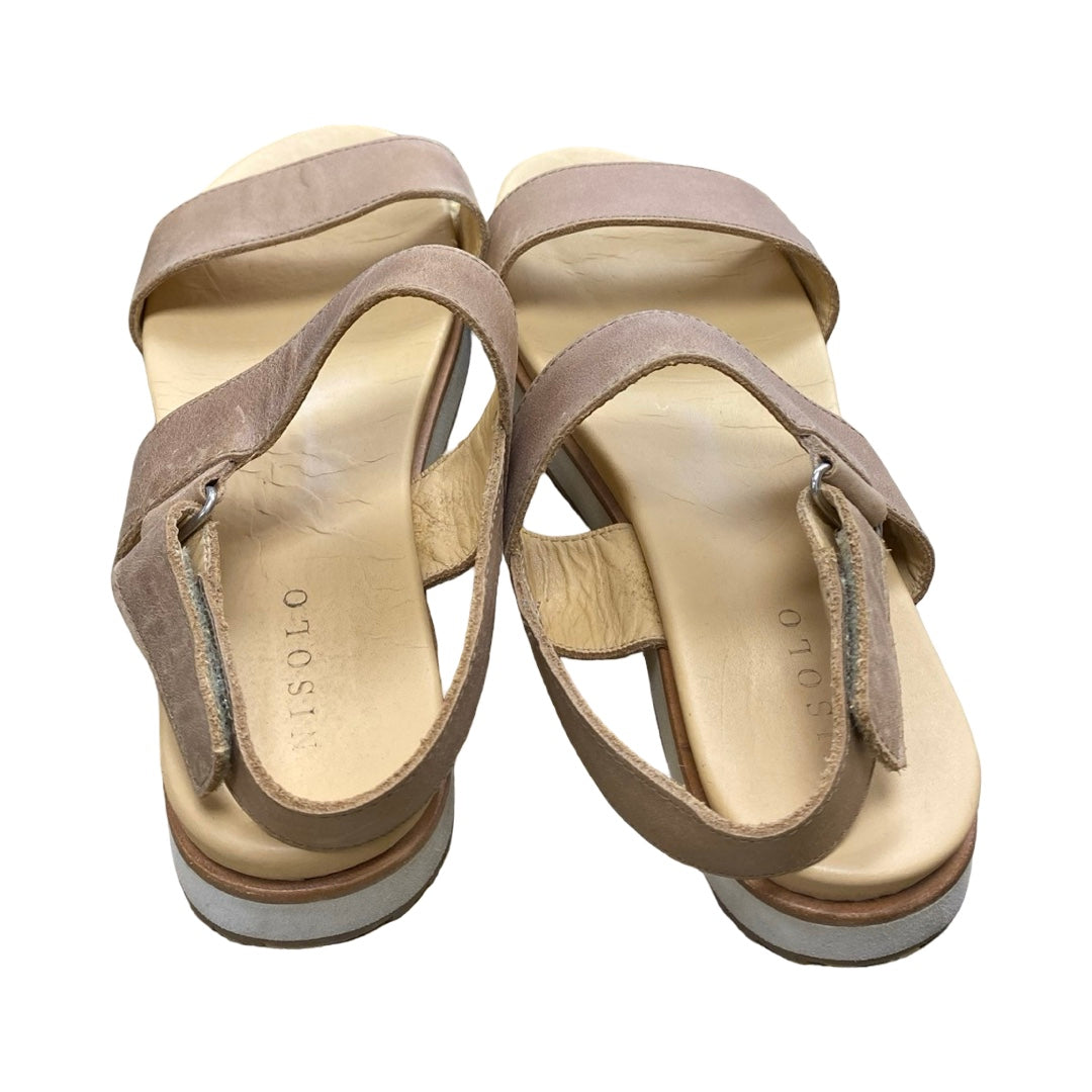 Sandals Flats By Cmc In Brown, Size:7