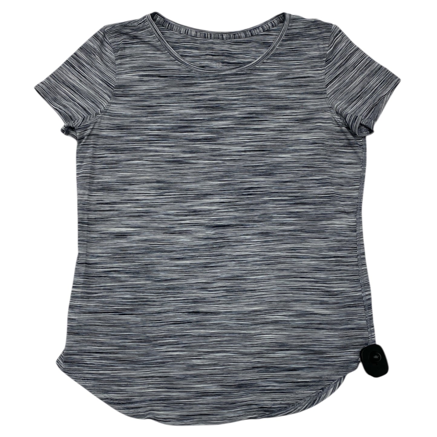 Athletic Top Ss By Lululemon In Grey, Size:S