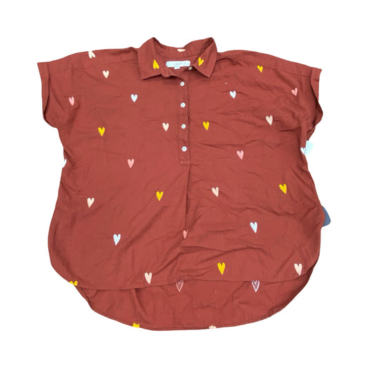 Top Ss By Loft In Red, Size:L