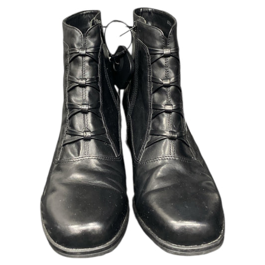 Boots Ankle Heels By Accent In Black, Size:8