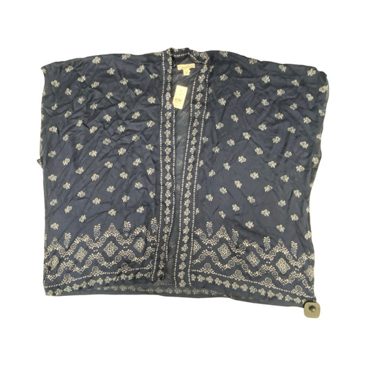 Cardigan By Loft In Blue & White, Size:Xs