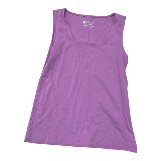 Top Sleeveless By Chicos In Purple, Size:S