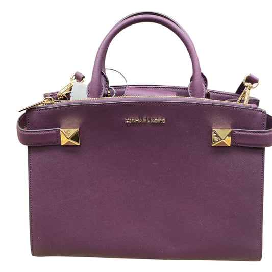 Handbag Designer By Michael Kors In Purple, Size:Large