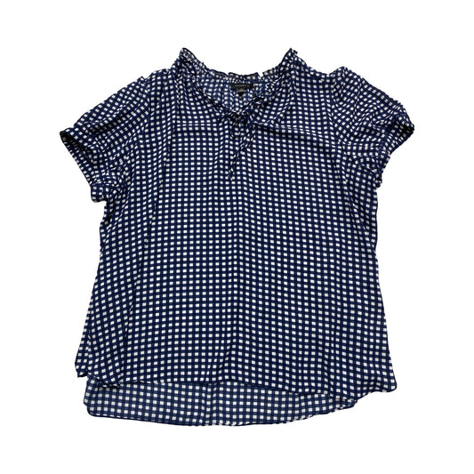Top Ss By Tamara H In Checkered Pattern, Size:2X